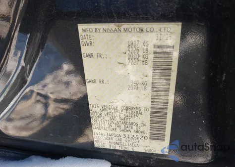 2016 Nissan Altima 2.5/2.5 S/2.5 Sl/2.5 Sr/2.5 Sv from USA, damaged, VIN 1N4AL3AP1GN312520